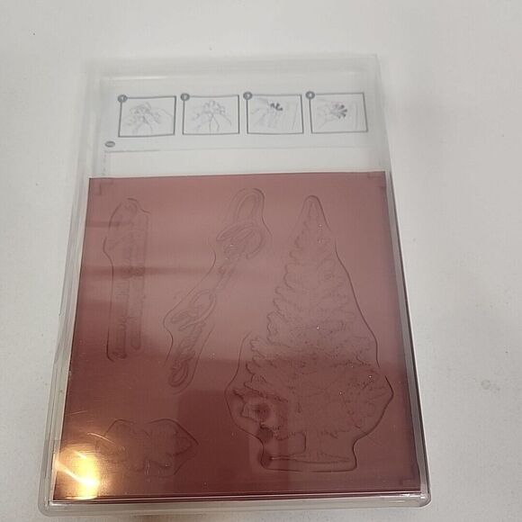 Stampin'‎ Up! SPECIAL SEASON Stamp Set of 4 131769 Christmas Greetings Memories - Picture 3 of 4